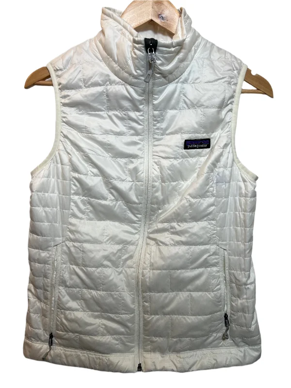 Patagonia Women's White Gilet Puffer (Size S)