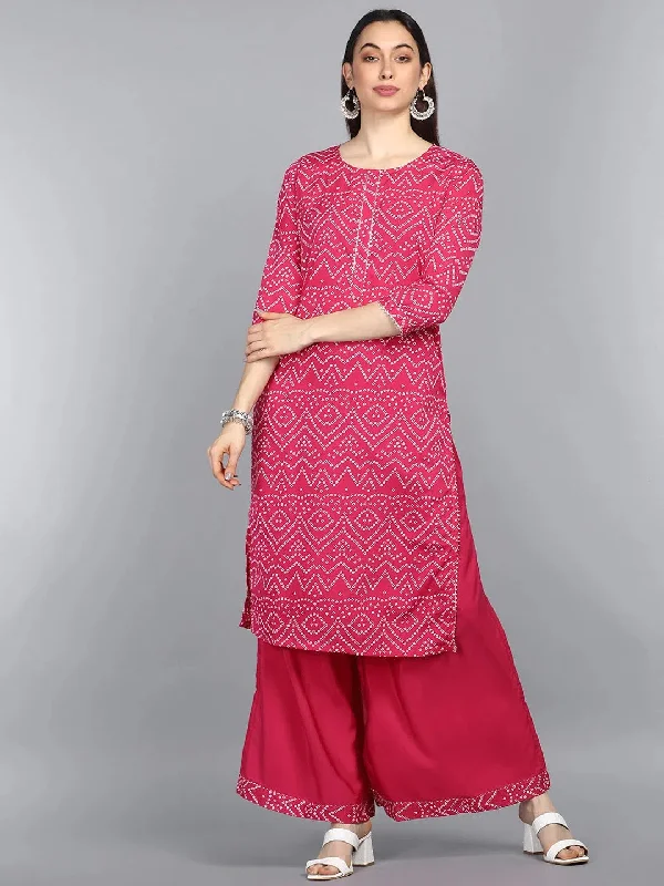 Ahika Poly Crepe Printed Kurta Palazzo Set-PKSET1007AB_XS