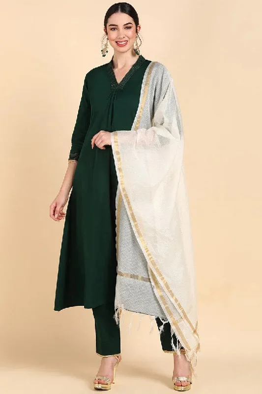 Ahika Poly Silk Solid Kurta Trousers With-PKSKD1415_XS