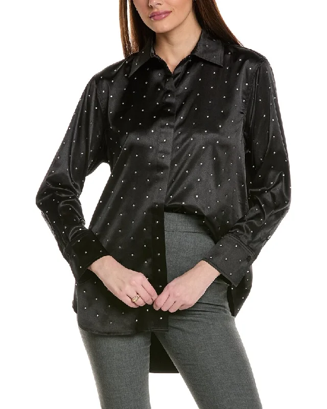 Kenneth Cole Oversized Rhinestone Shirt