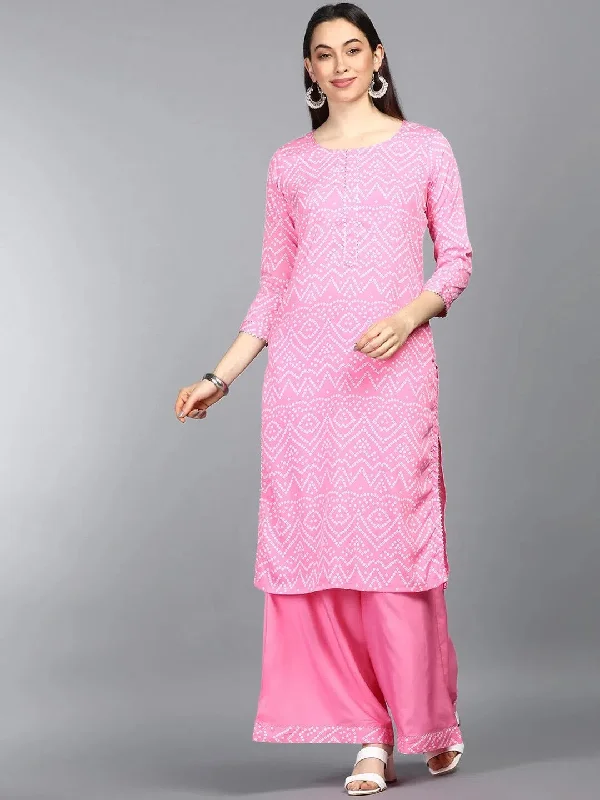 Ahika Polyester Printed Kurta Palazzo Set-PKSET1001AB_XS