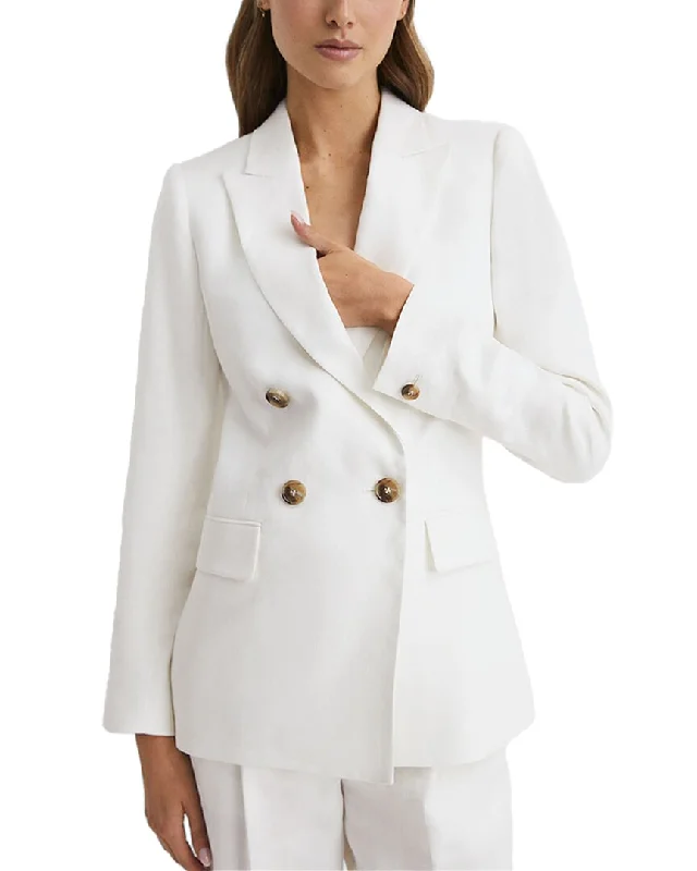 Reiss Hollie Linen-Blend Blazer