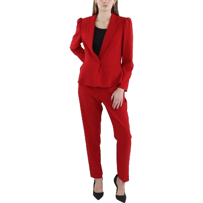 Womens Crepe 2PC One-Button Suit