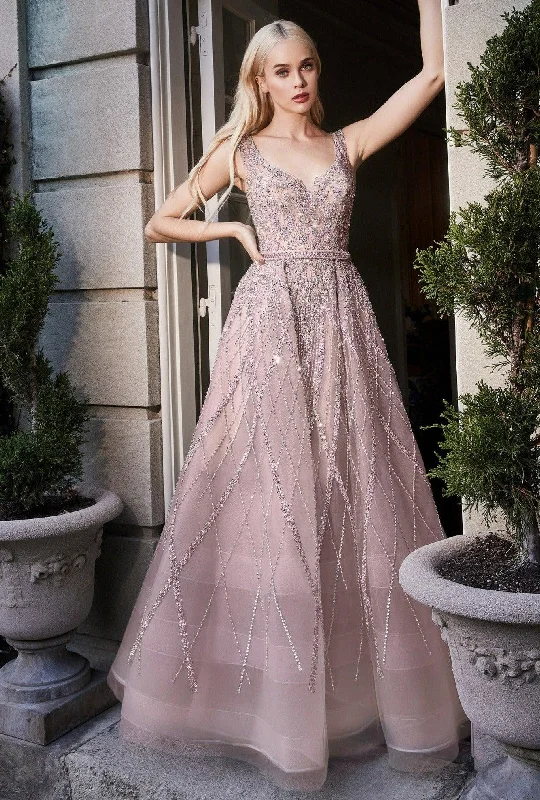 Andrea & Leo A1091 Long Formal Sleeveless Beaded Prom Gown