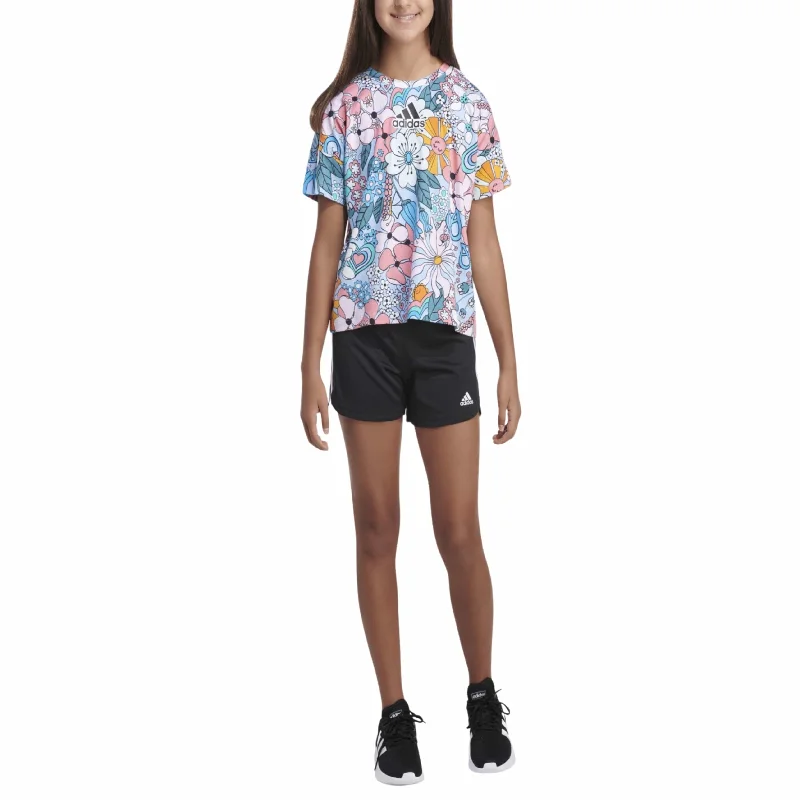 ADIDAS - KIDS - Short Sleeves Oversized All Over Printed T-shirt