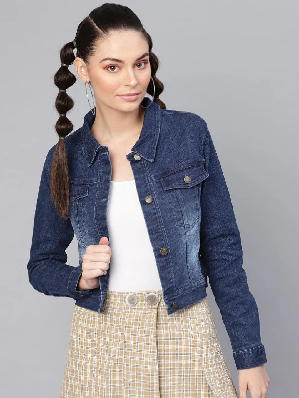 Blue Denim Washed Jacket