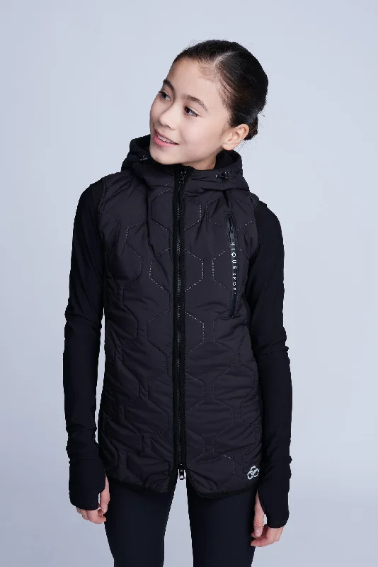 Iconic Long Bodywarmer in Black