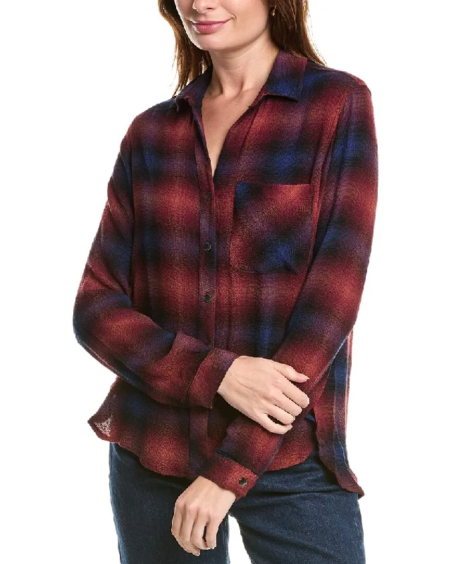 Bella Dahl Rounded Hem Button Down Shirt