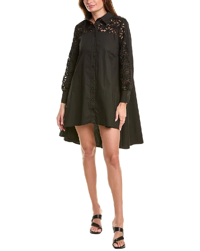 Gracia Embroidered Trim Shirt