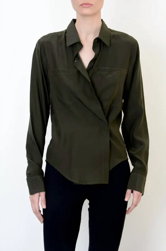 Silk Shirt In Vert