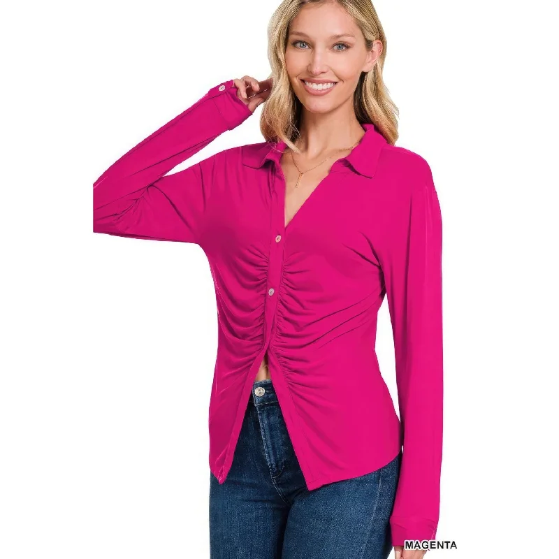 Stretchy Ruched Shirt