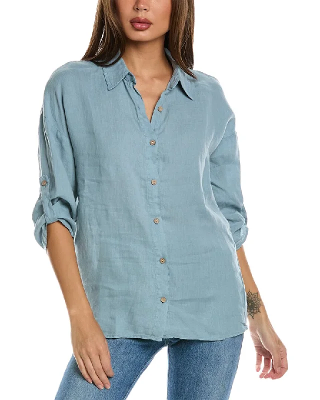 XCVI Carrie Button-Up Linen Shirt