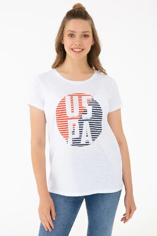 US Polo Assn. Crew Neck T-Shirt USPA Strips - Women