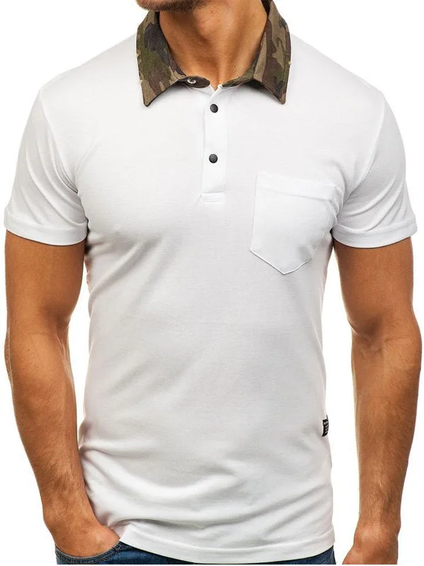 Mens Casual Polo Shirt Short Sleeve T-Shirt