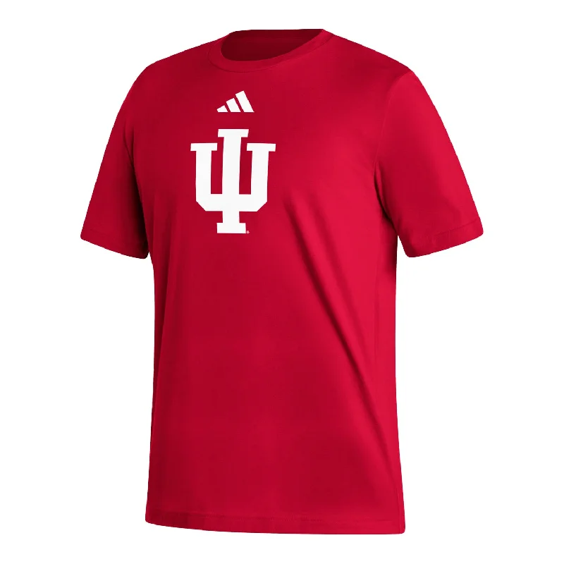 Indiana Hoosiers Adidas Fresh Logo Crimson T-Shirt