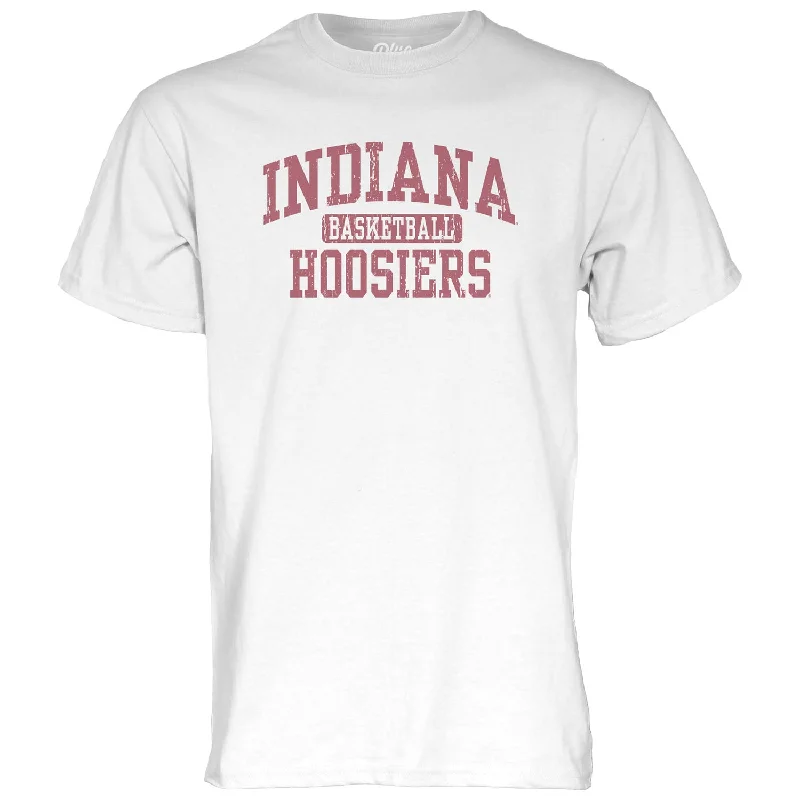 Indiana Hoosiers Memoir Basketball White T-Shirt