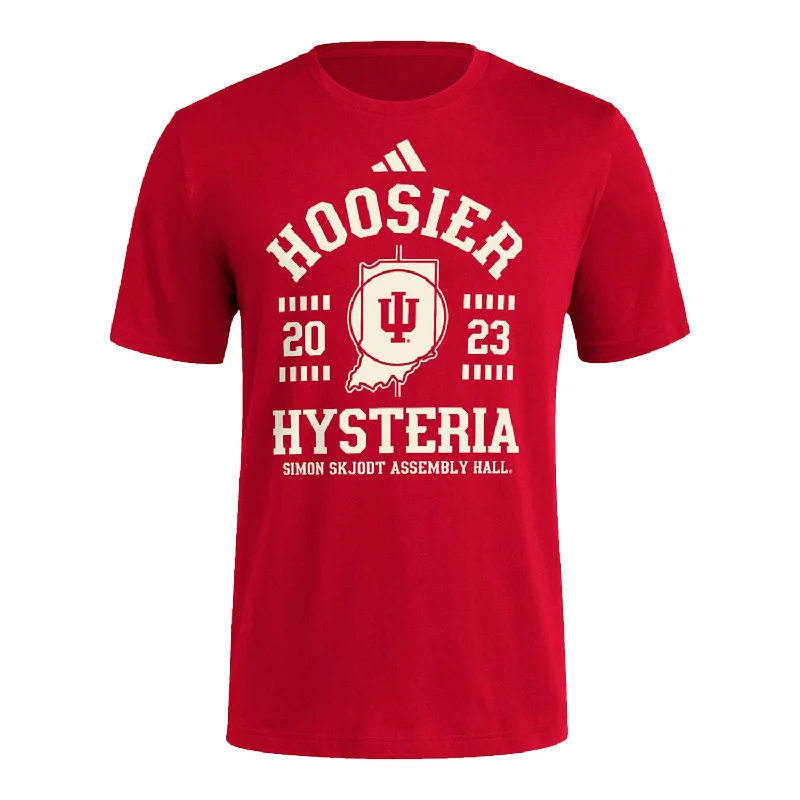 Indiana Hoosiers 2023 Hoosier Hysteria Crimson T-Shirt