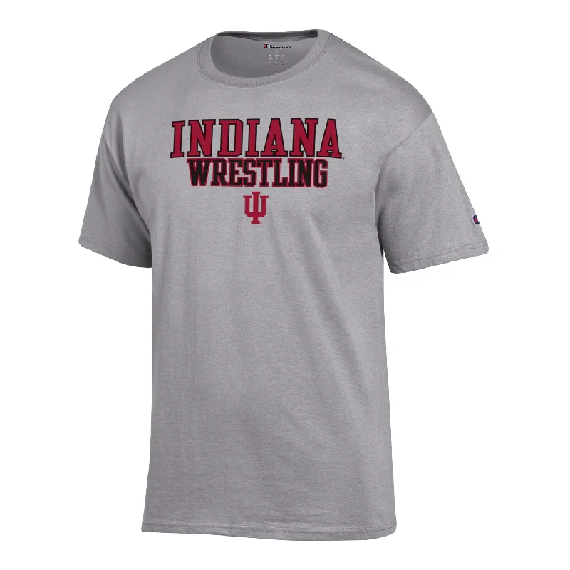 Indiana Hoosiers Wrestling Grey T-shirt