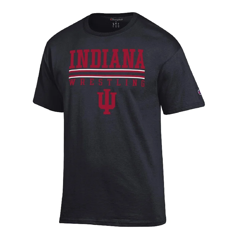 Indiana Hoosiers Wrestling Black T-shirt