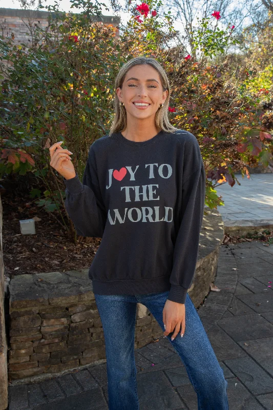 Joy to the World Sunday Sweatshirt, Black Sand | Z Supply