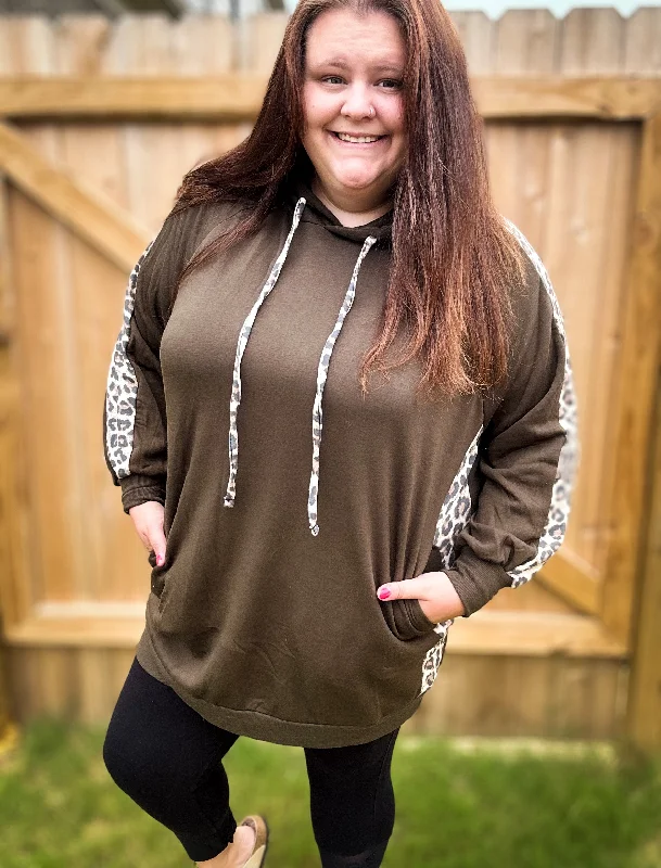 Kind Cutie Tunic Hoodie Top (1X-2X-3X)