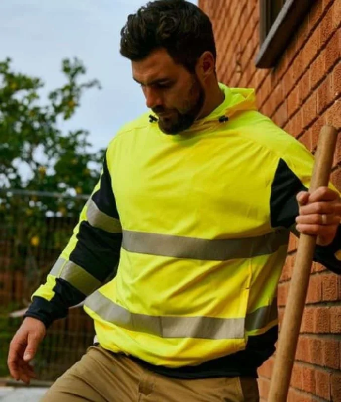 Taped Hi Vis Stretchy Fleece Hoodie