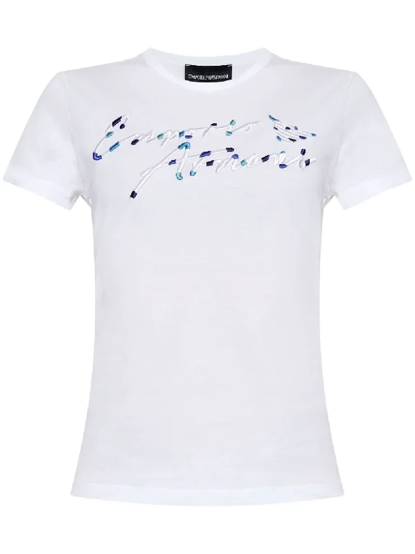 Emporio Armani Women's T-Shirts And Polos White